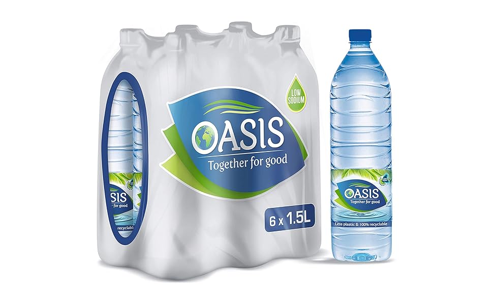 Oasis Drinking Water 6 x 1.5L