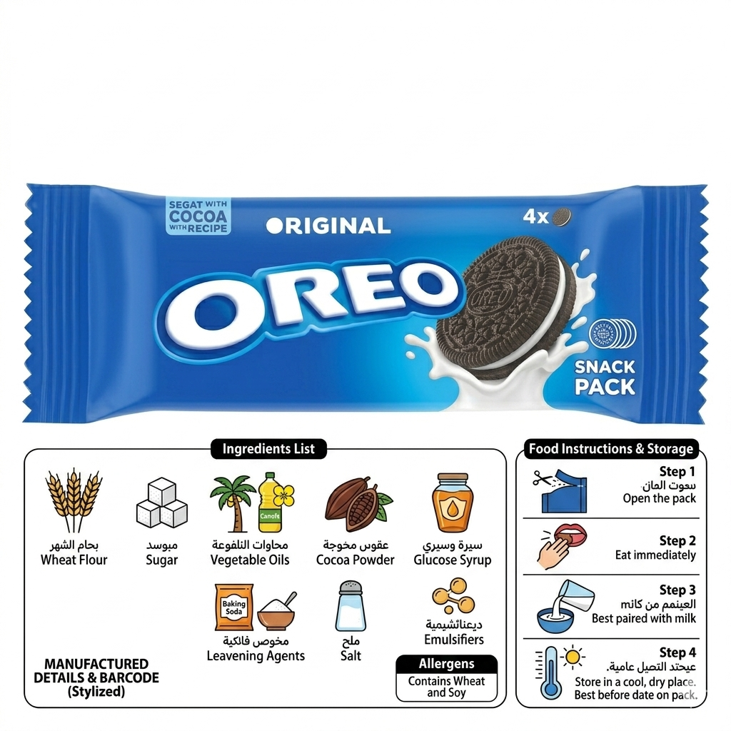 Oreo Original Biscuit 36.8g (12 Pack)
