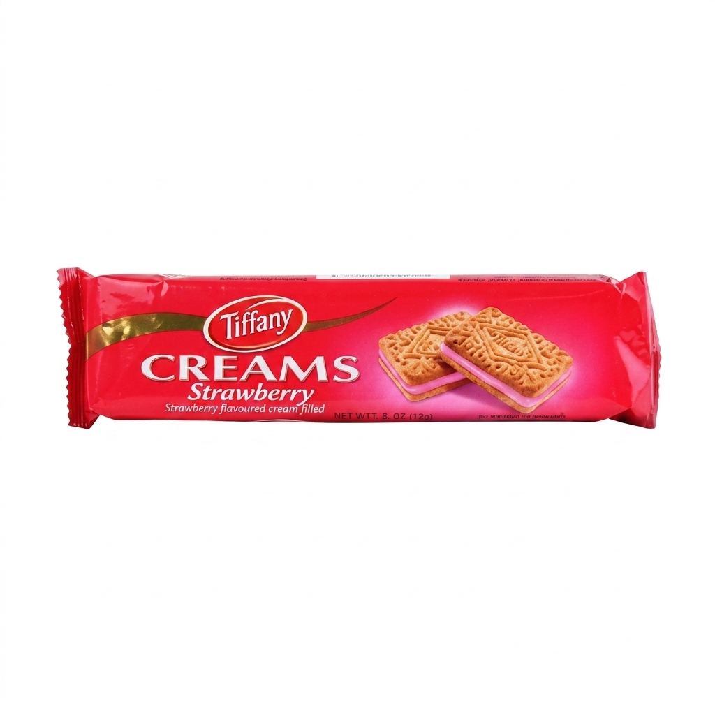 Tiffany Strawberry Cream Biscuit 84g