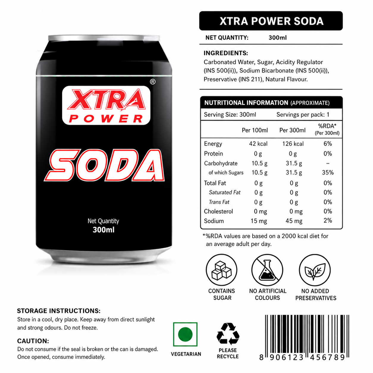 Xtra Power Soda 300ml