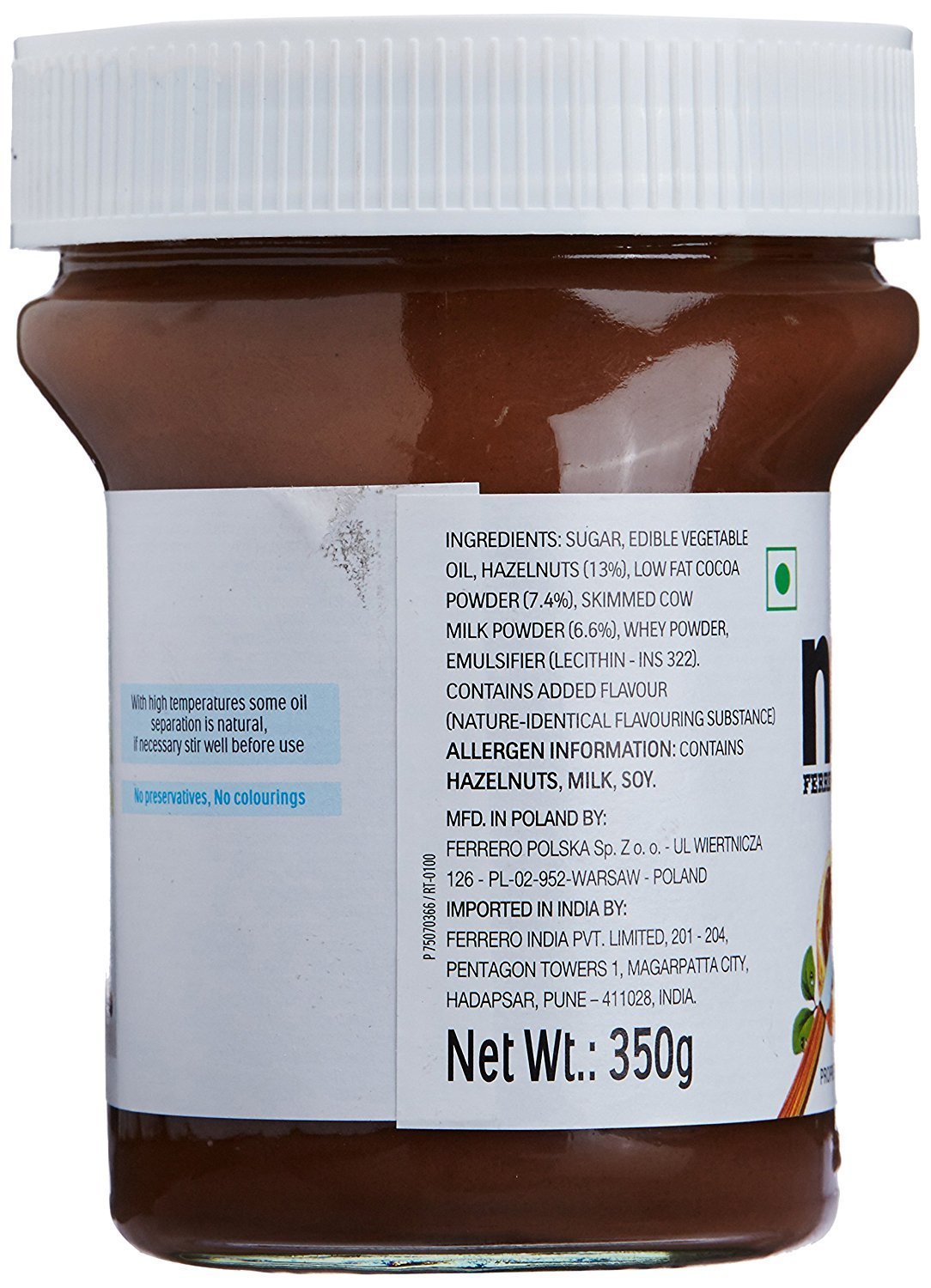 Nutella Chocolate Hazelnut Spread 350g