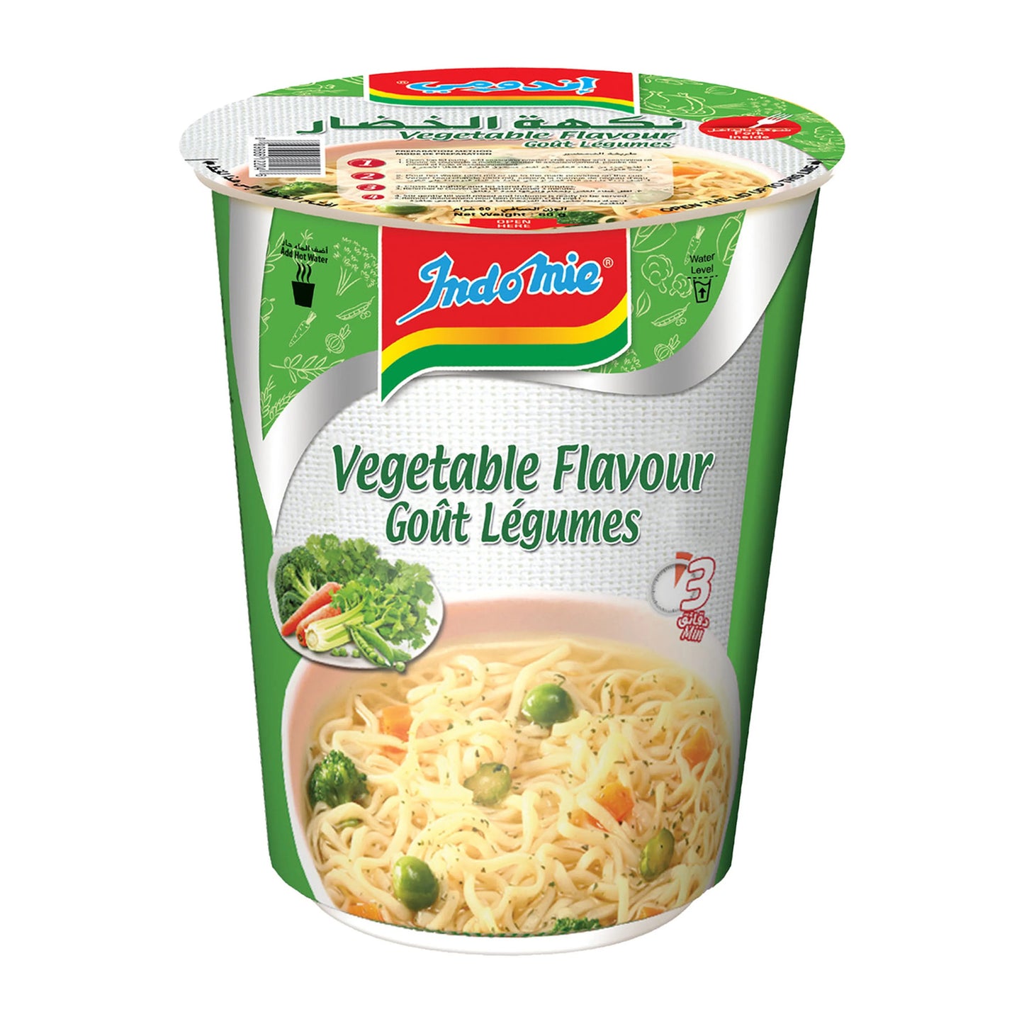 Indomie Cup Noodles Vegetable Flavour 60g