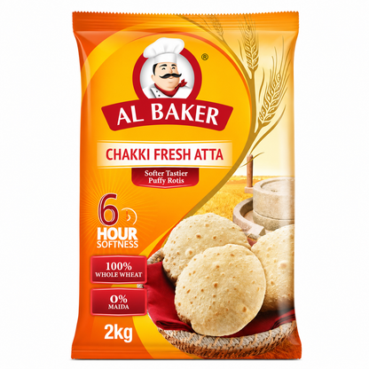 Al Baker Chakki Fresh Atta 2kg
