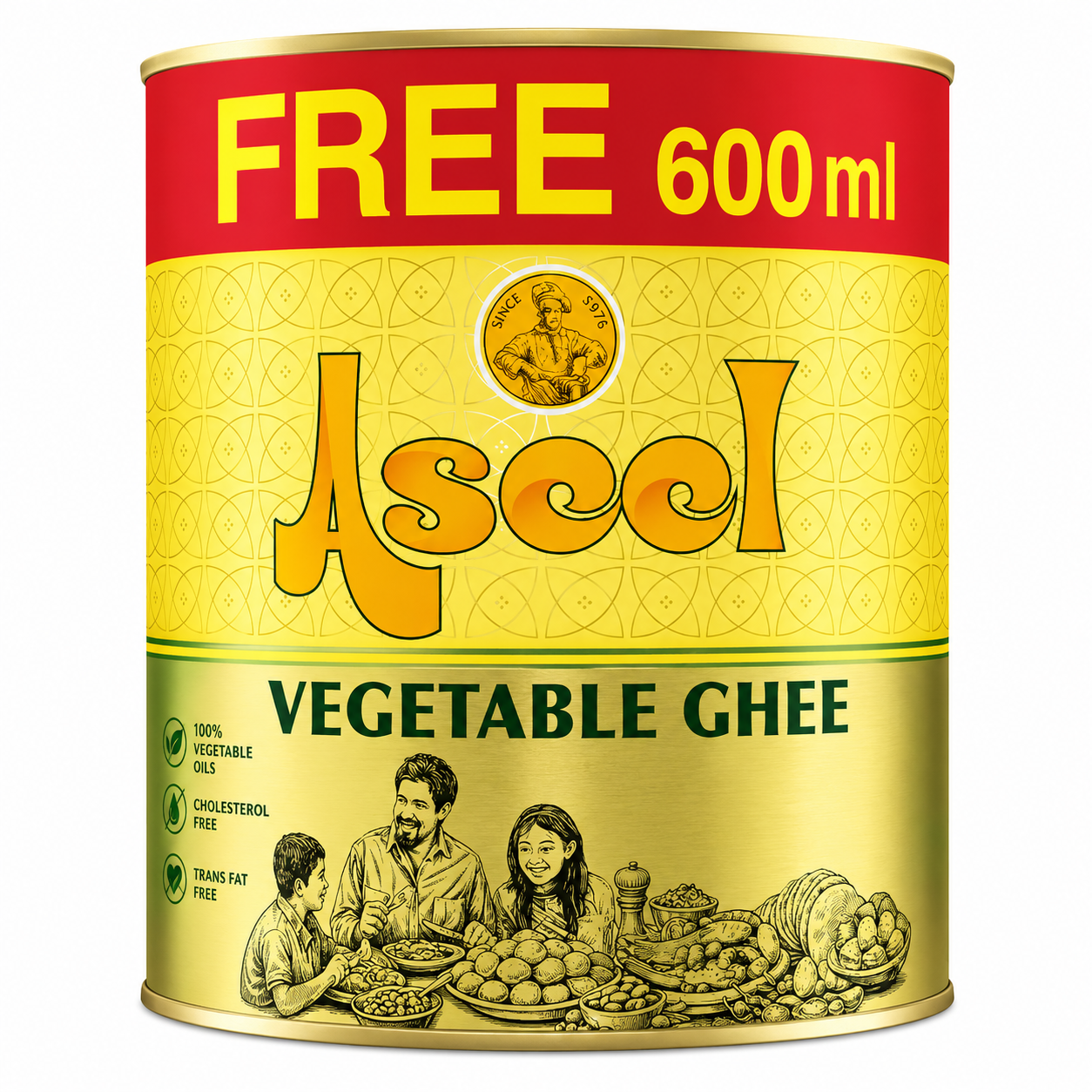 Aseel Vegetable Ghee 4.6kg