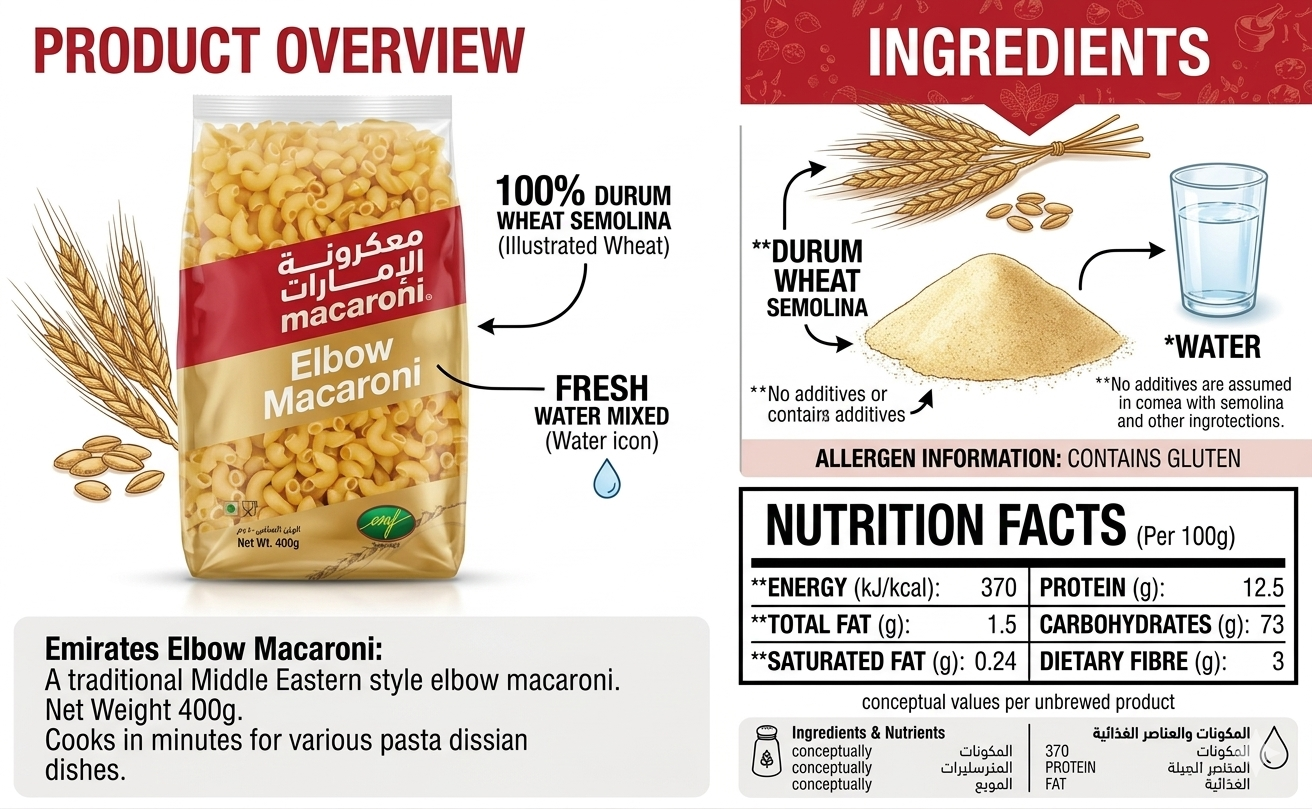 Emirates Elbow Macaroni 400g