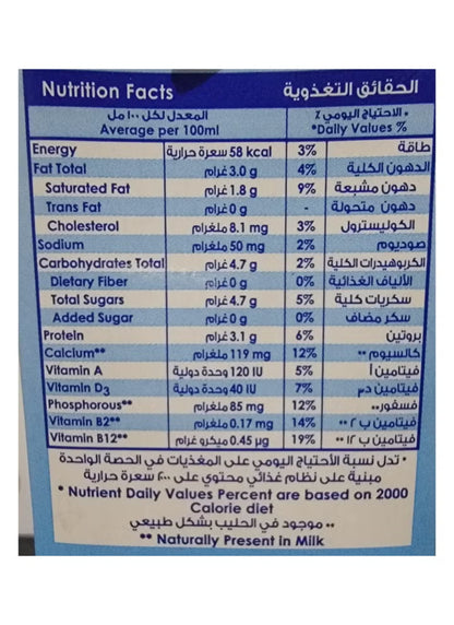 Nadec Long Life Milk 1L