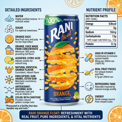 Rani Orange Juice Can 240ml
