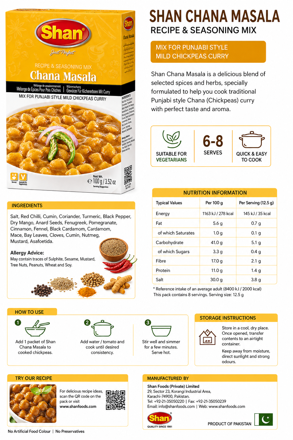 Shan Chana Masala 100g