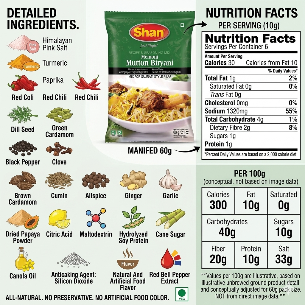 Shan Mutton Biryani Masala 60g