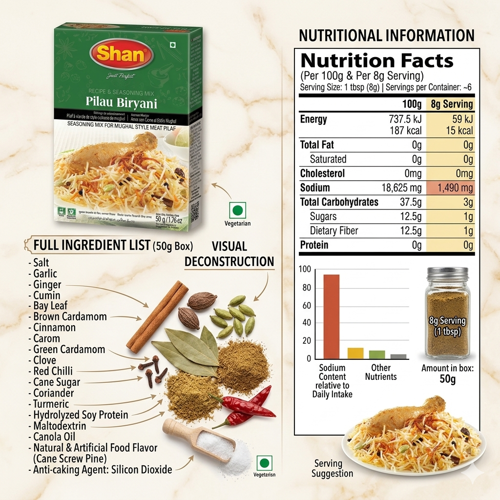 Shan Pilau Biryani Masala 50g