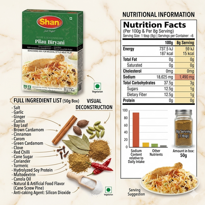 Shan Pilau Biryani Masala 50g