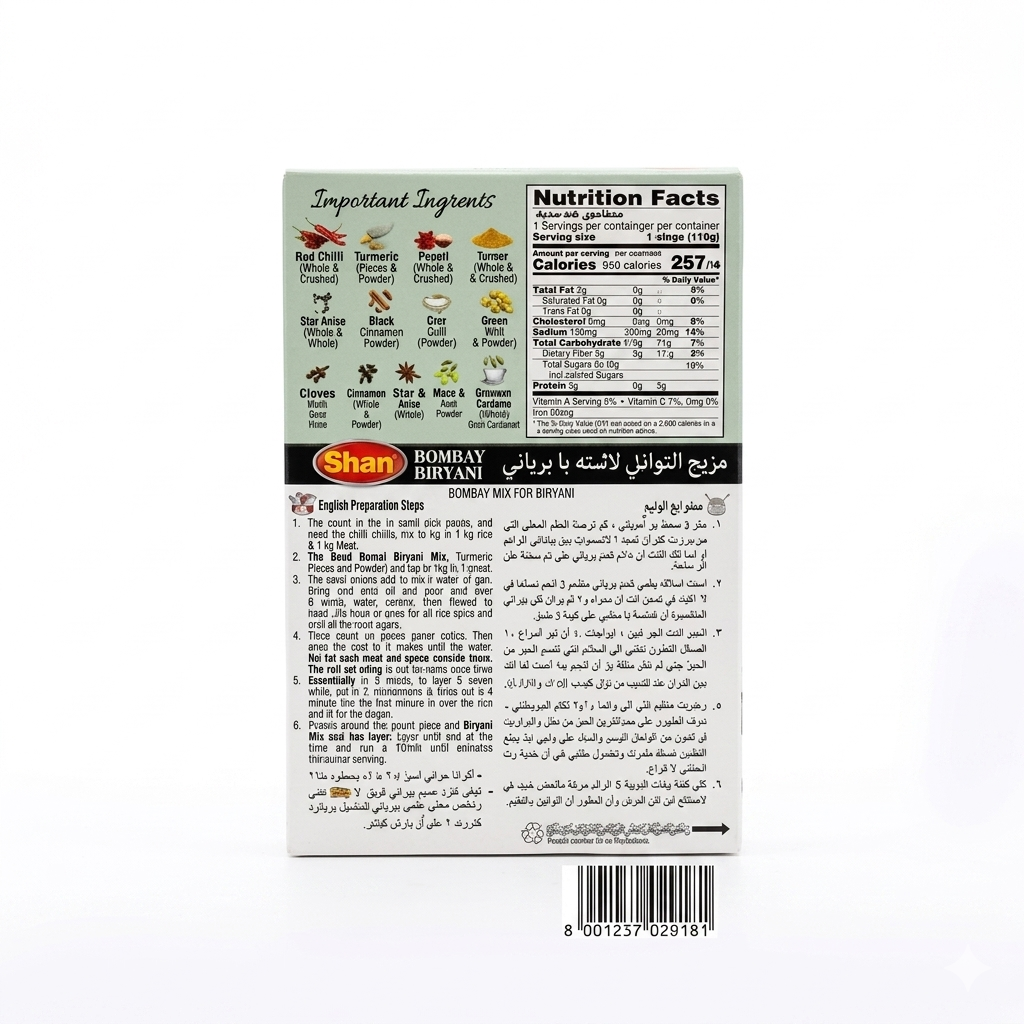 Shan Sindhi Biryani Masala 60g
