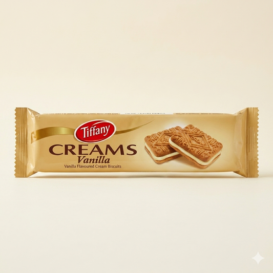 Tiffany Cream Biscuit Vanilla Flavour 84g
