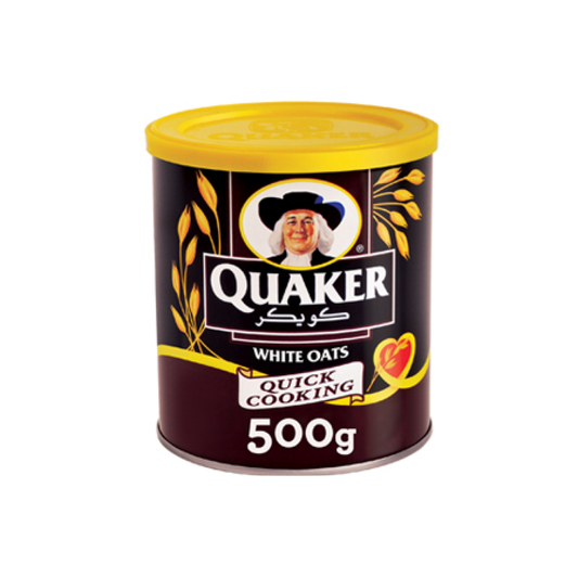 Quaker White Oats Tin 500g